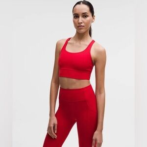 Lululemon Energy Bra in Red Glow Size 8 NWT